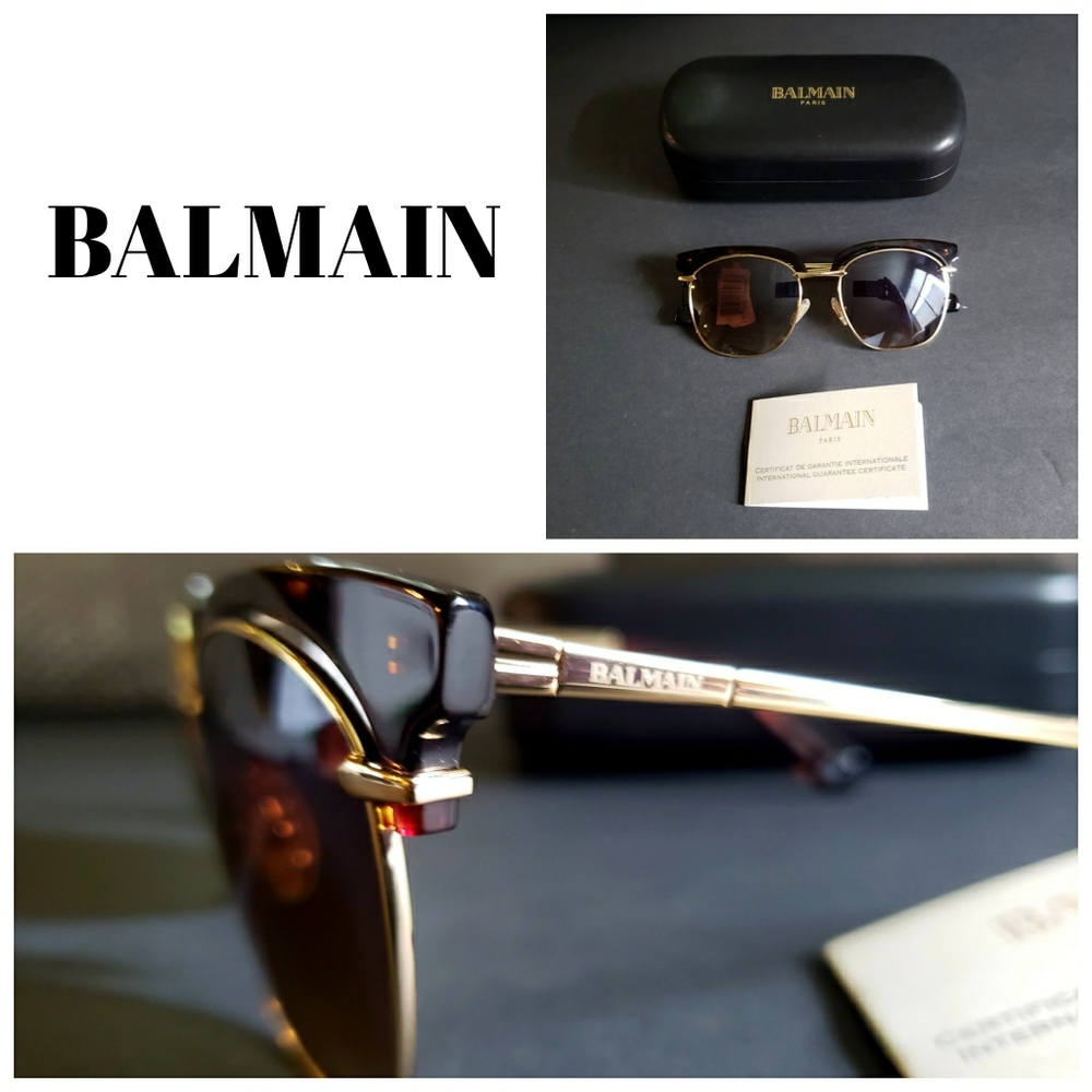 Balmain sunglasses, color gold